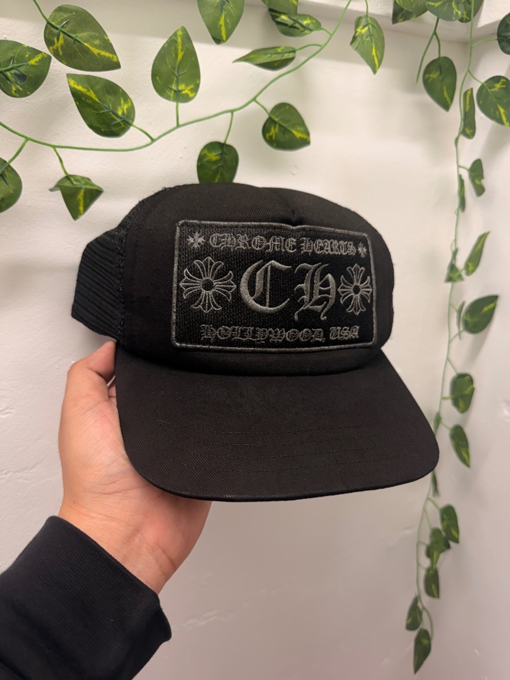 Chrome Hearts - CH Hollywood Trucker - Black/Black - OS
